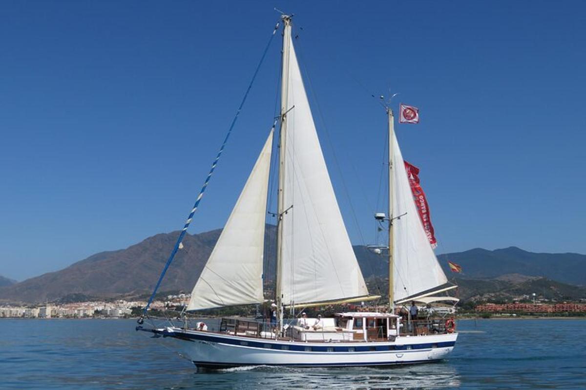 a sail boat in the water on the water