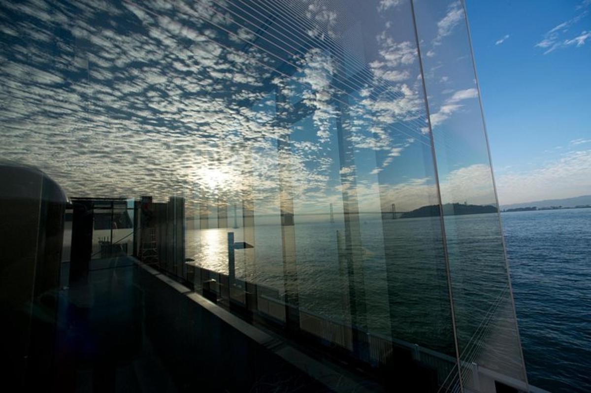 a view of the ocean from a cruise ship
