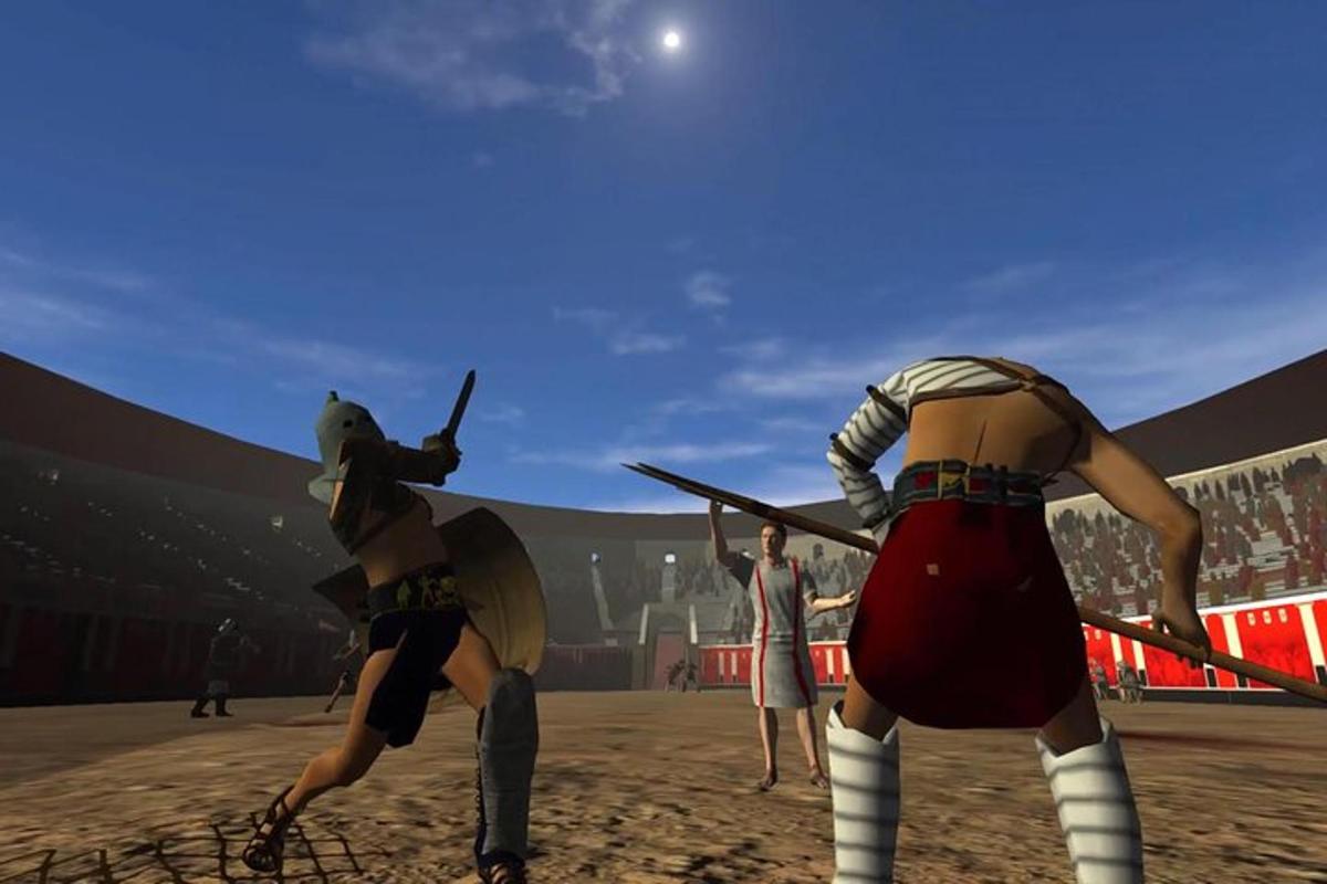 男と女が戦うゲームのスクリーンショット