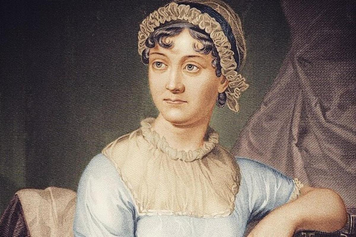 una pintura de una mujer con un vestido azul