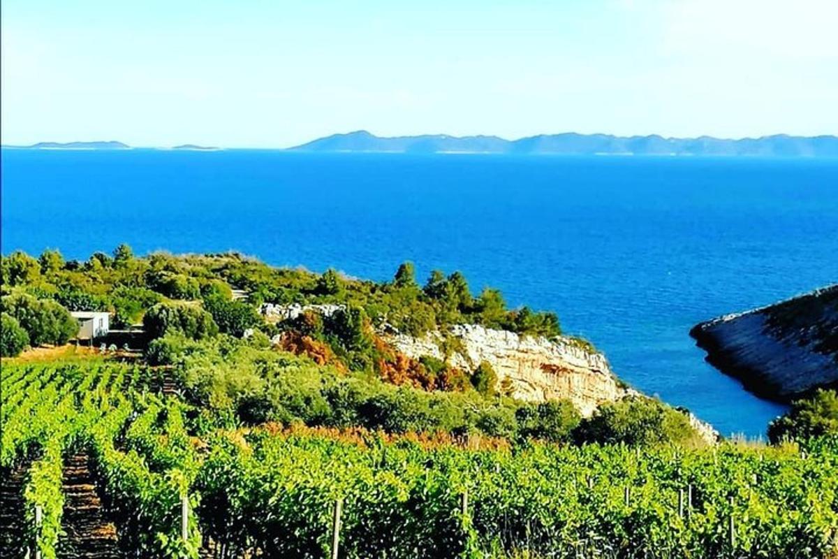 un'isola in mezzo a un grande specchio d'acqua