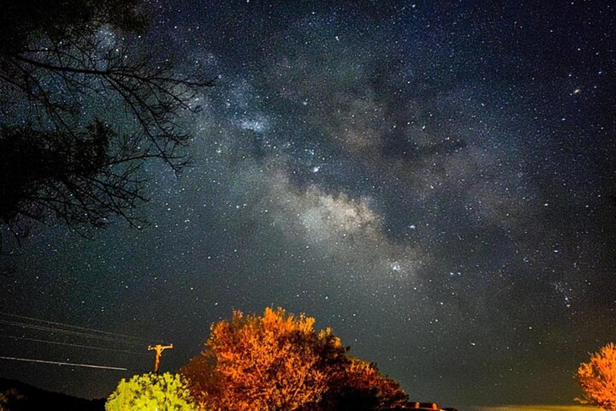 a starry night with the milky way in the sky