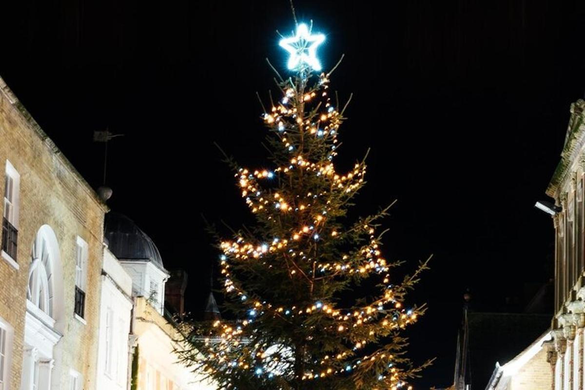 a christmas tree with a star on top of it