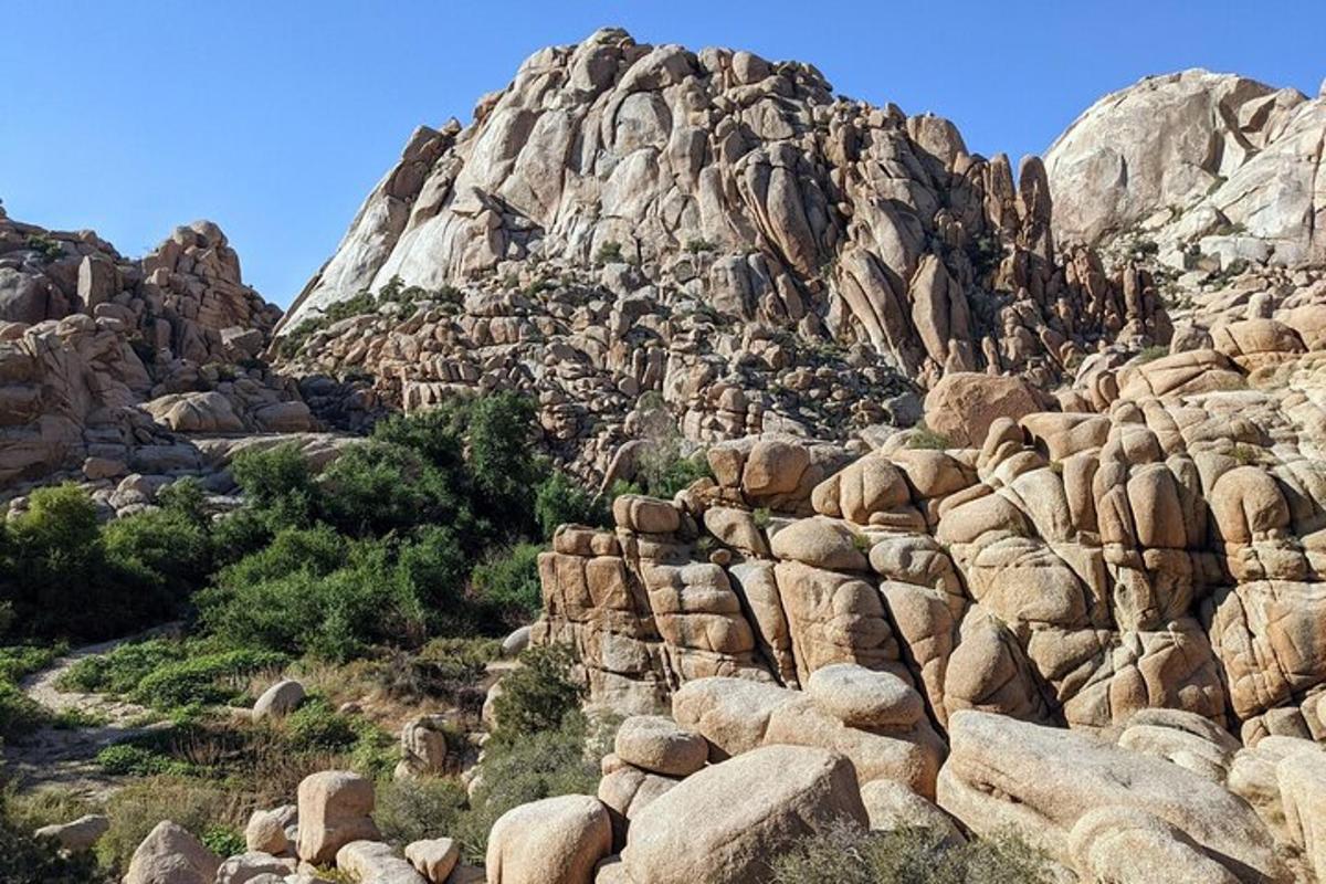 a pile of rocks on a rocky mountain