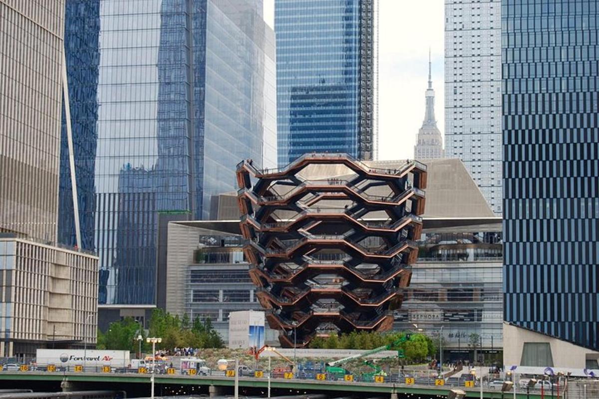 a building in the middle of a city with tall buildings