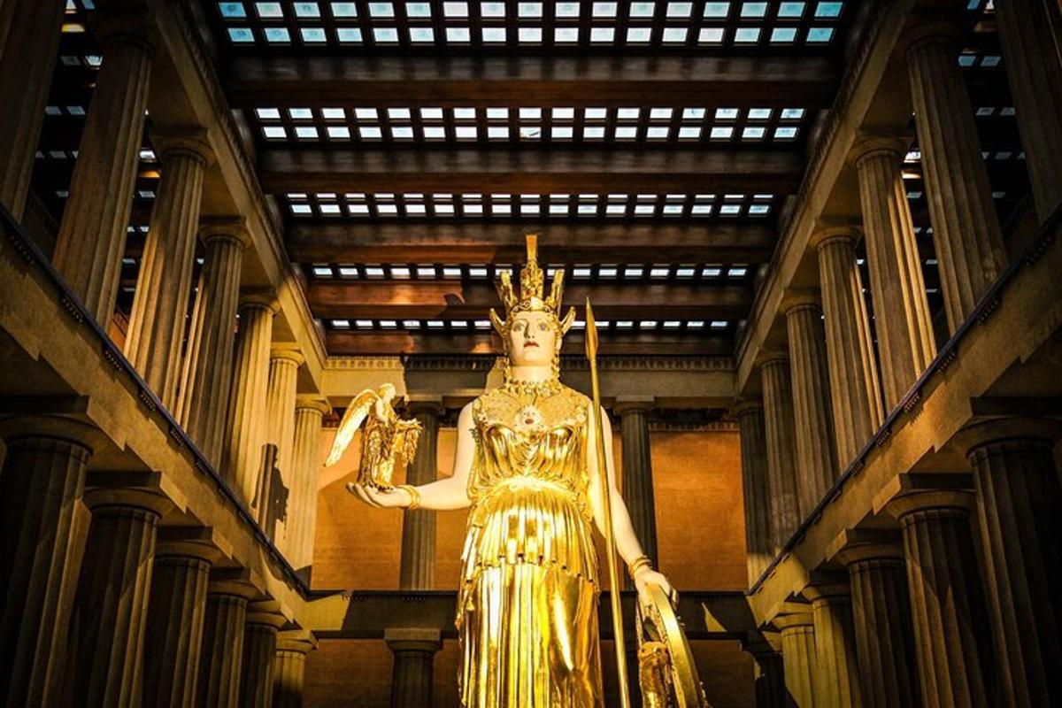 a statue of a woman in a museum