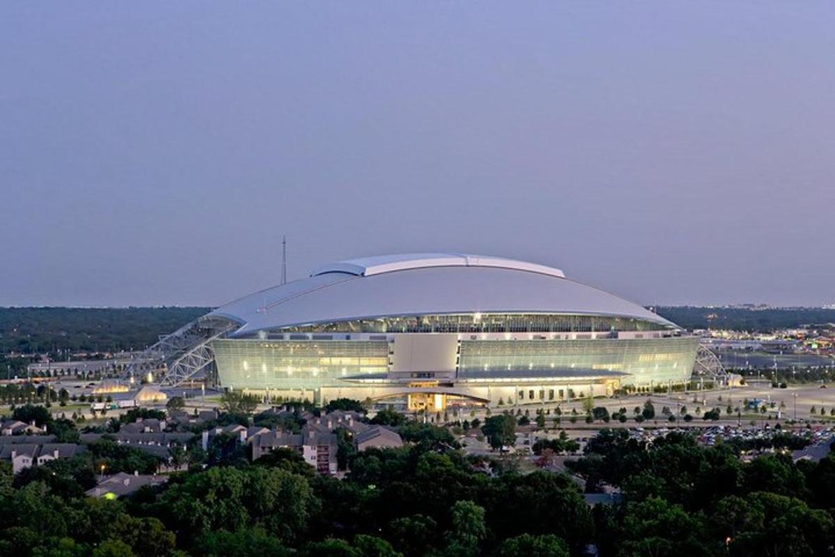 a large building is lit up at night