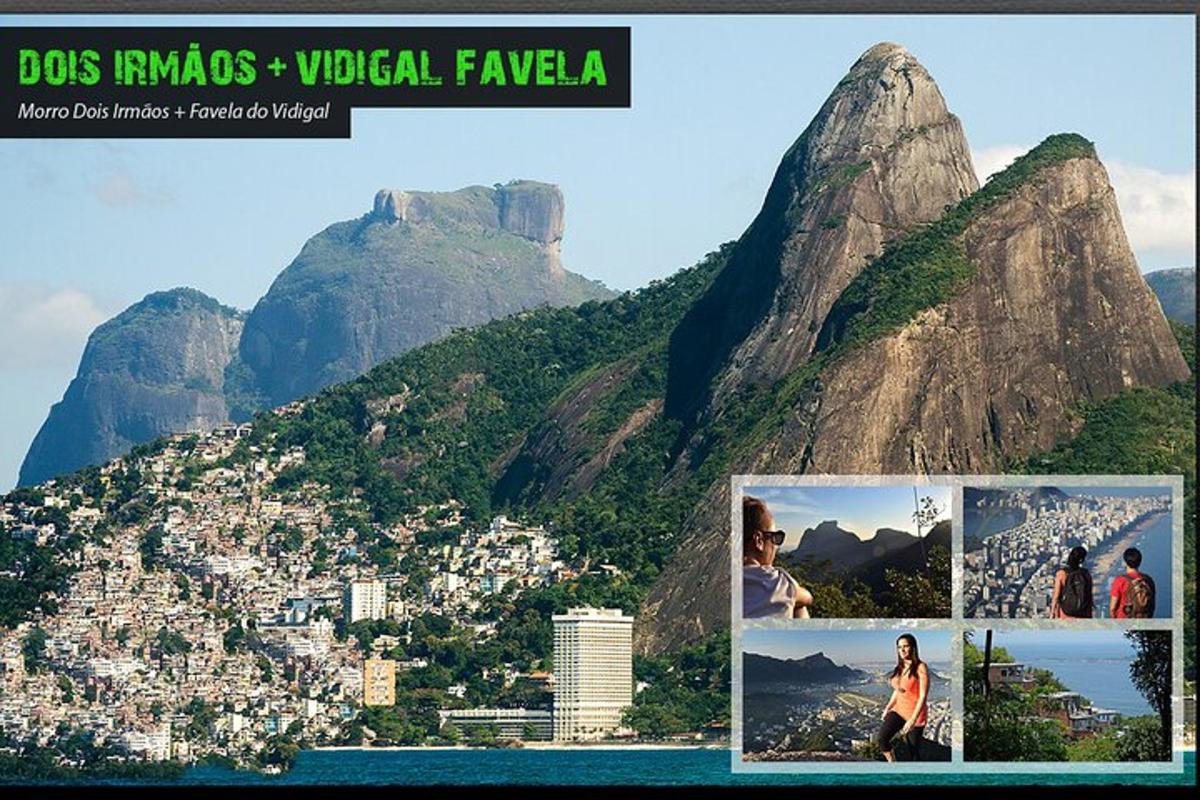 un collage de fotos d'una muntanya i una ciutat