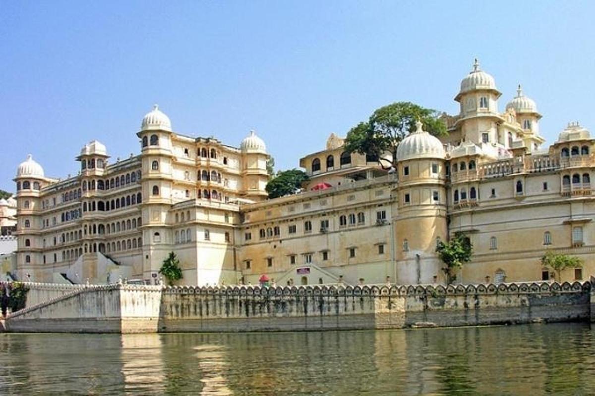 a large building next to a body of water