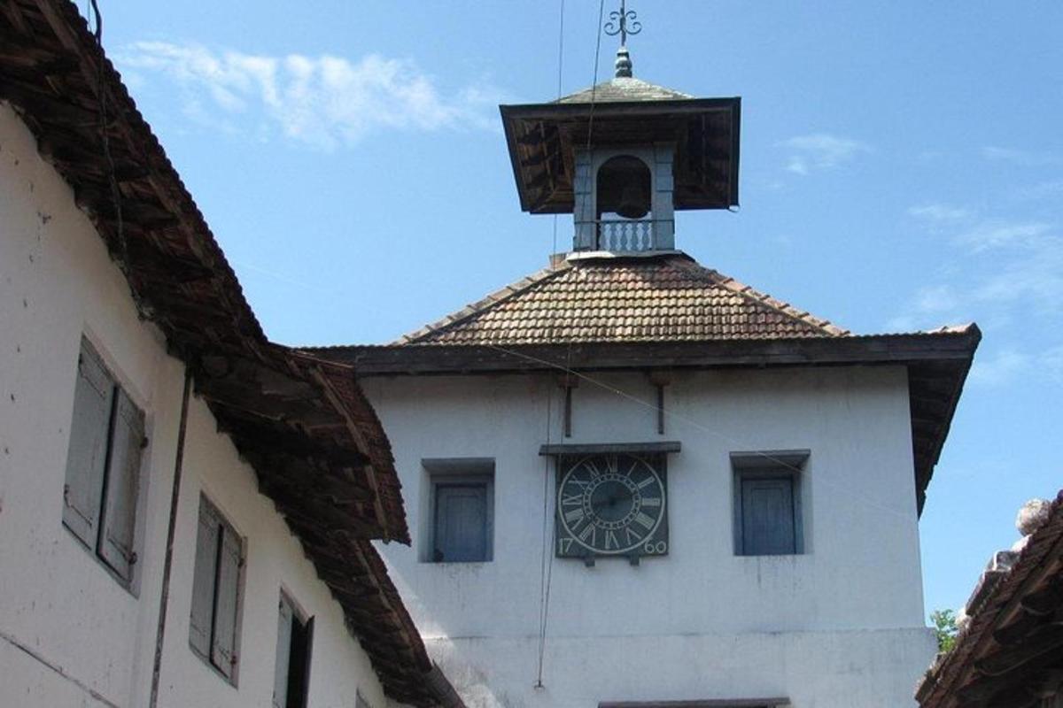a clock tower on top of a building