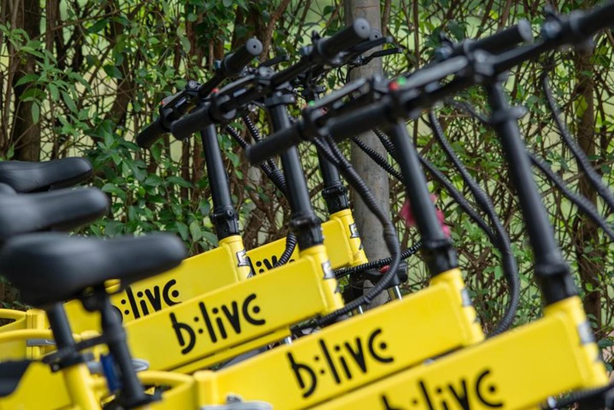 a bunch of yellow street signs attached to a fence