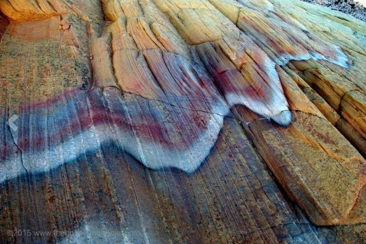 a close up of a rock formation