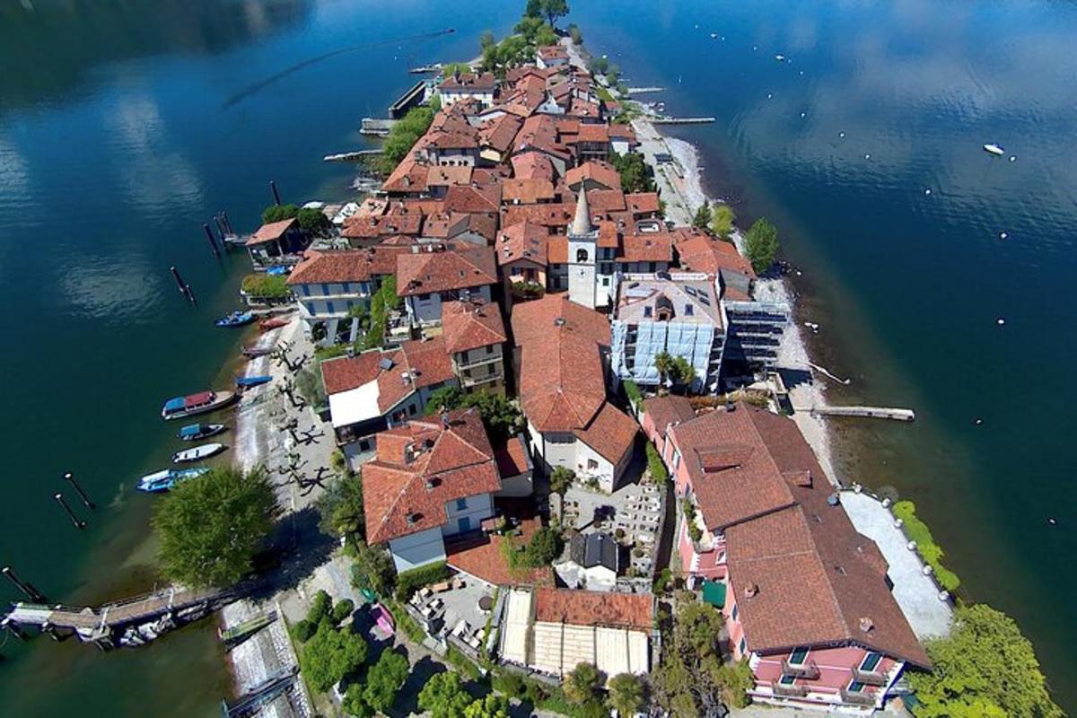 an island in the middle of a body of water