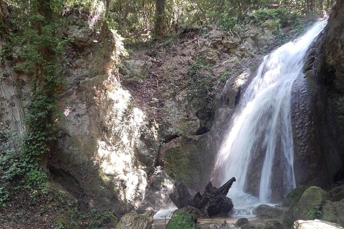 air terjun di tengah-tengah hutan