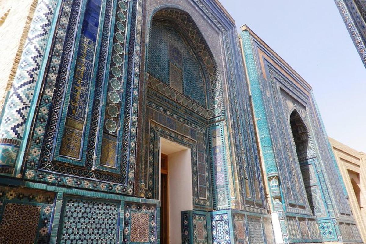 a building with colorful mosaics on the side of it