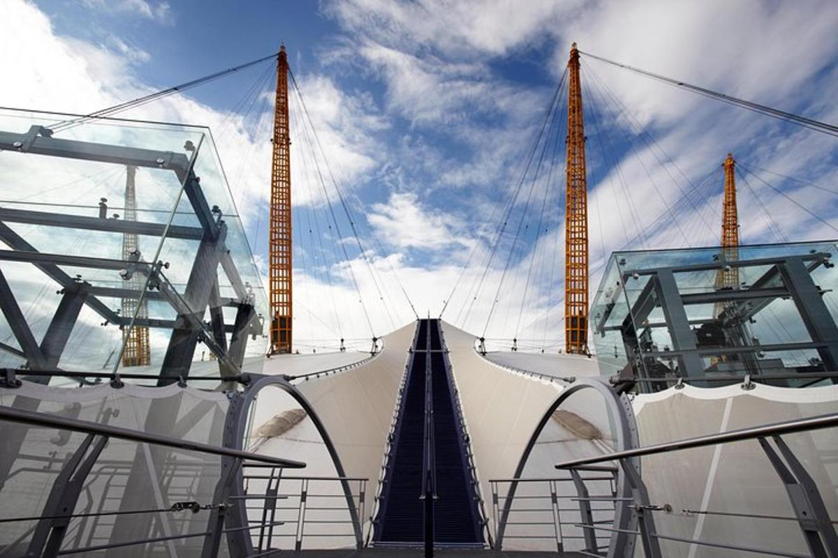 a view of the front of a boat with twoadders