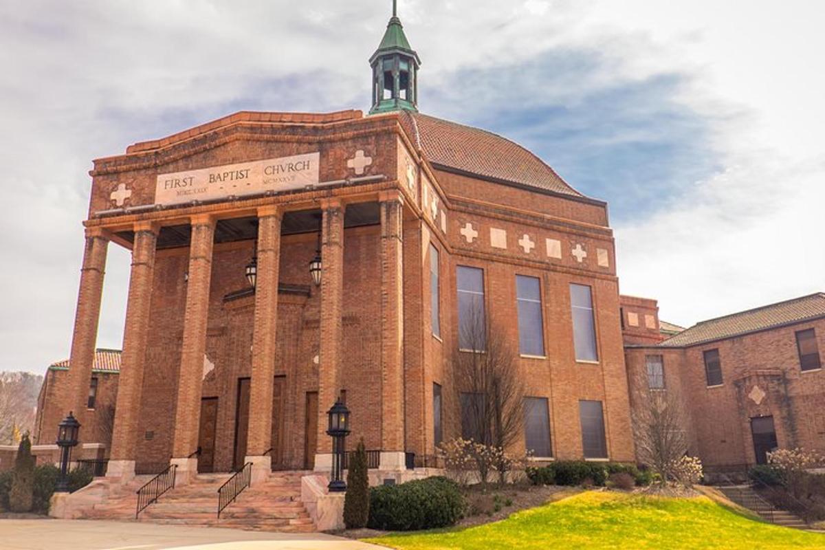 a brick building with a tower on top of it