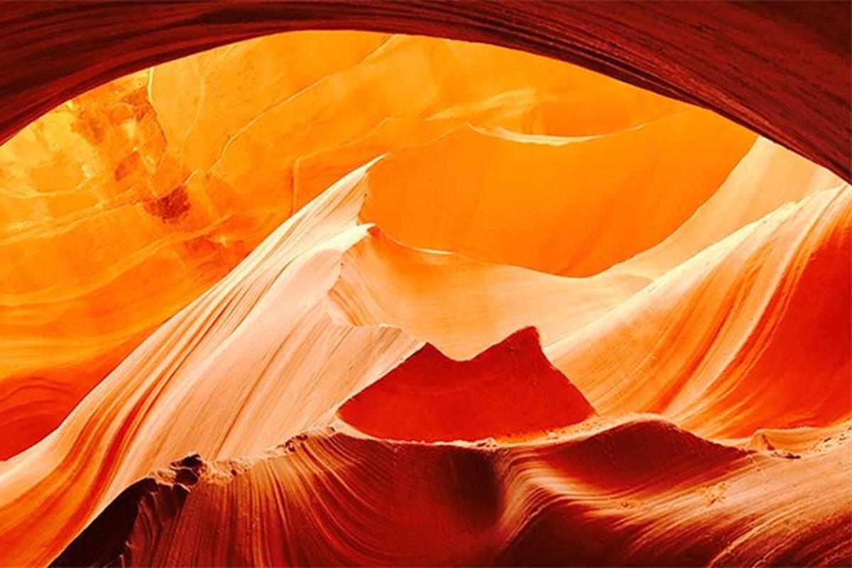 a view of a section of the antelope canyon