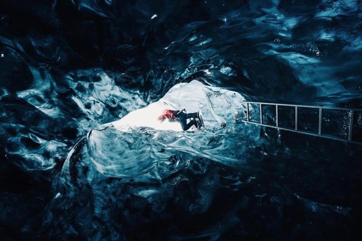 a person in a boat in the water