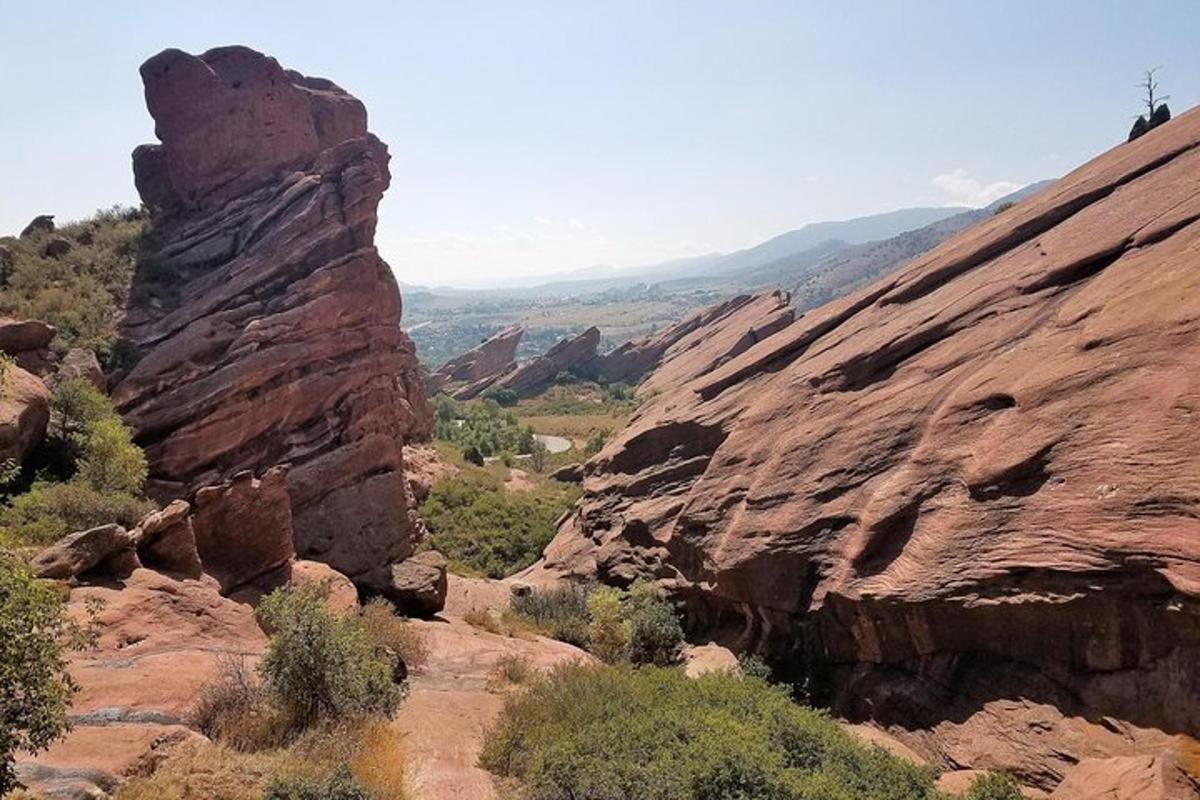 a view of the canyon from the top of a cliff