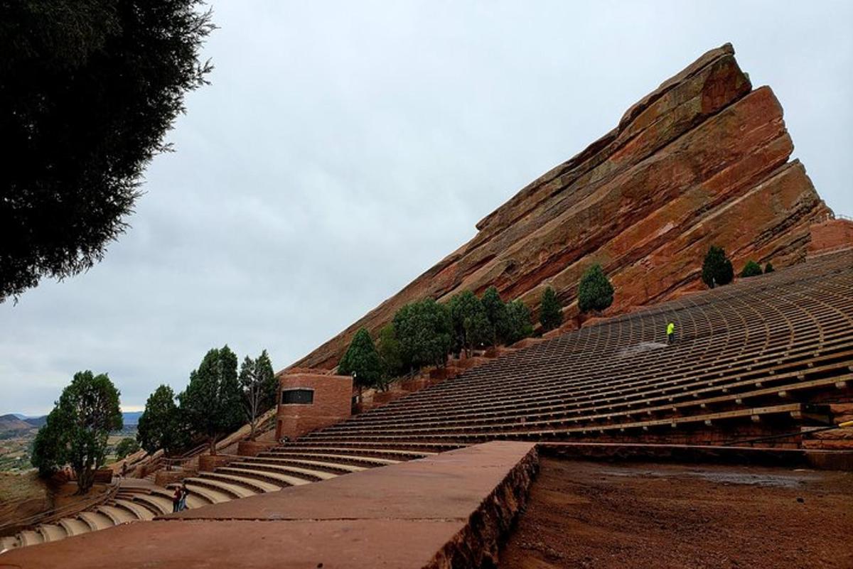 an amphitheater with steps on the side of a mountain