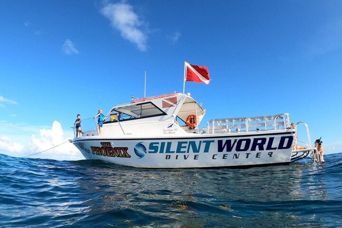 a boat with a flag on the water