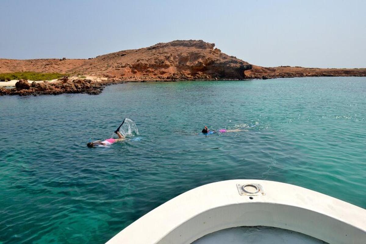 a person swimming in a body of water