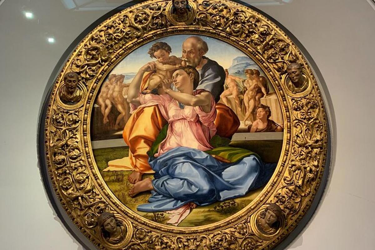 una foto incorniciata di un dipinto in un museo