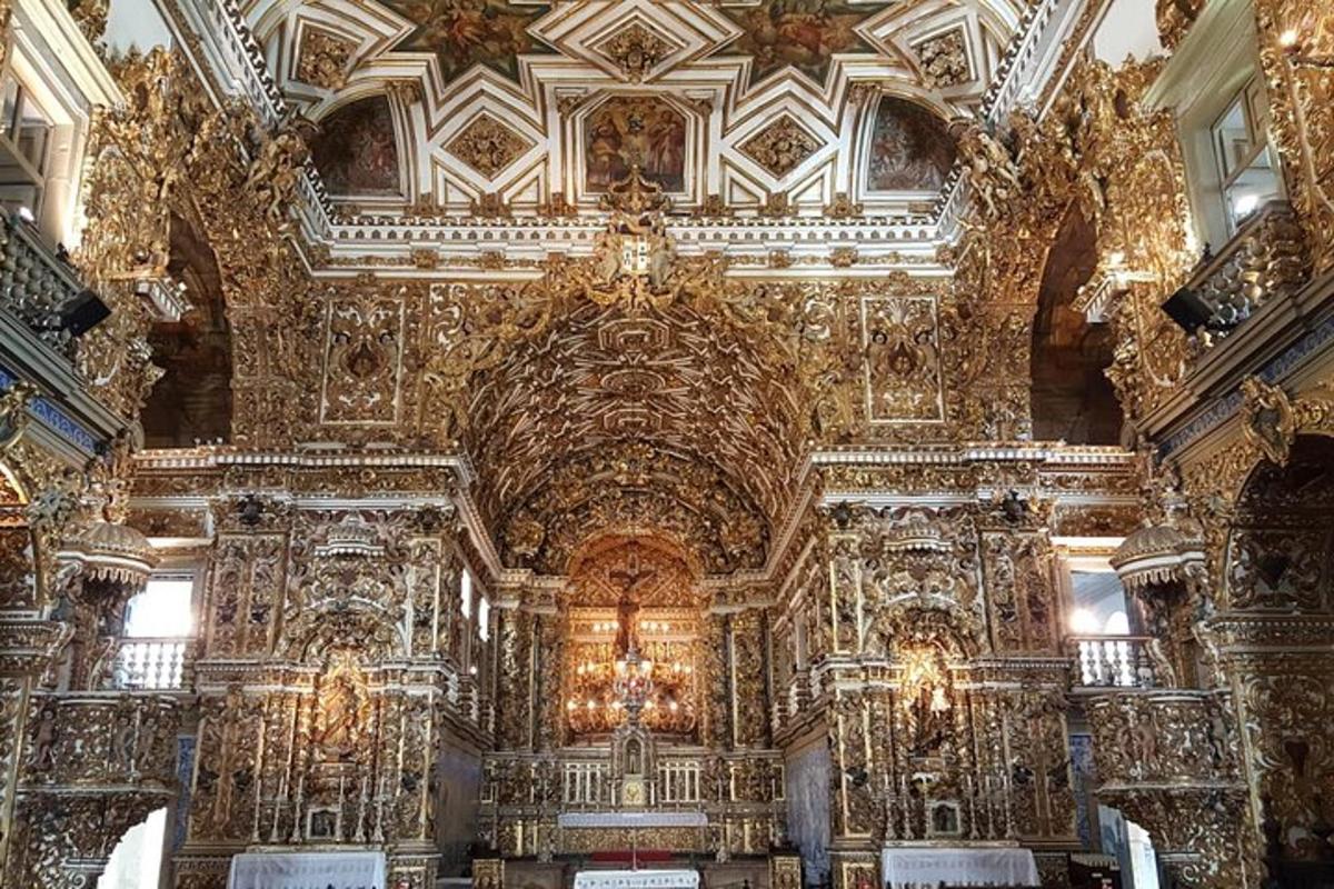 a large room with a large ornate building
