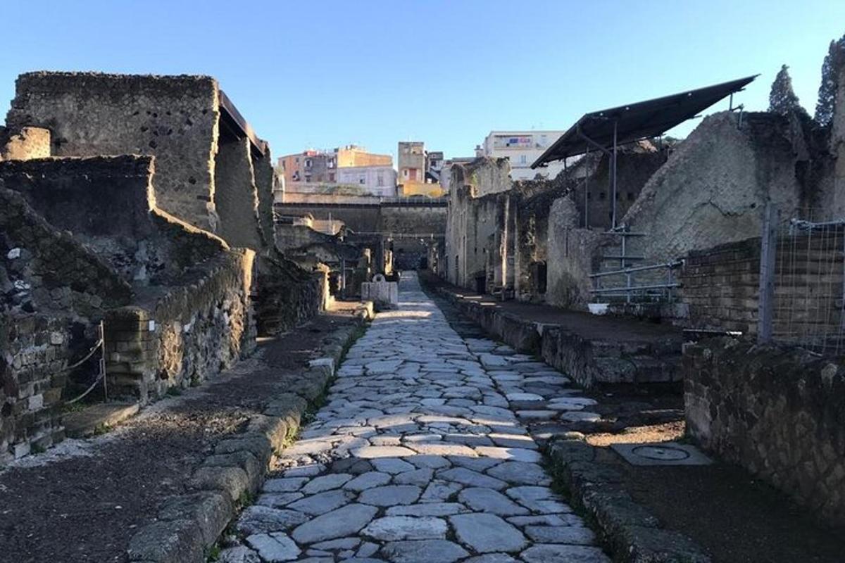 stara kamena ulica u gradu sa zgradama