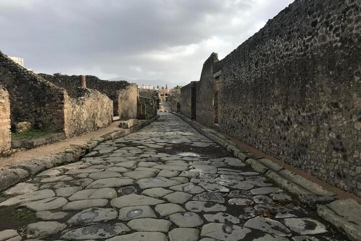 a stone alley way in an old building