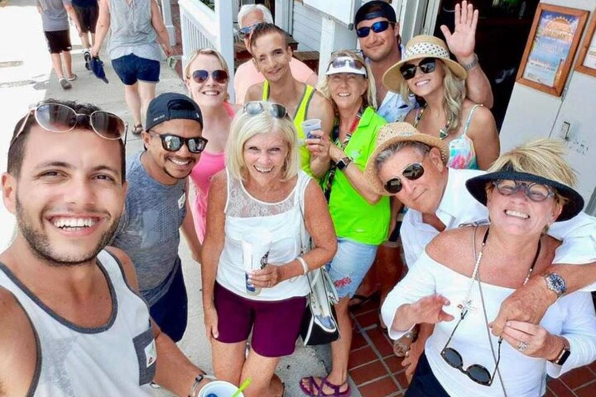a group of people posing for a picture