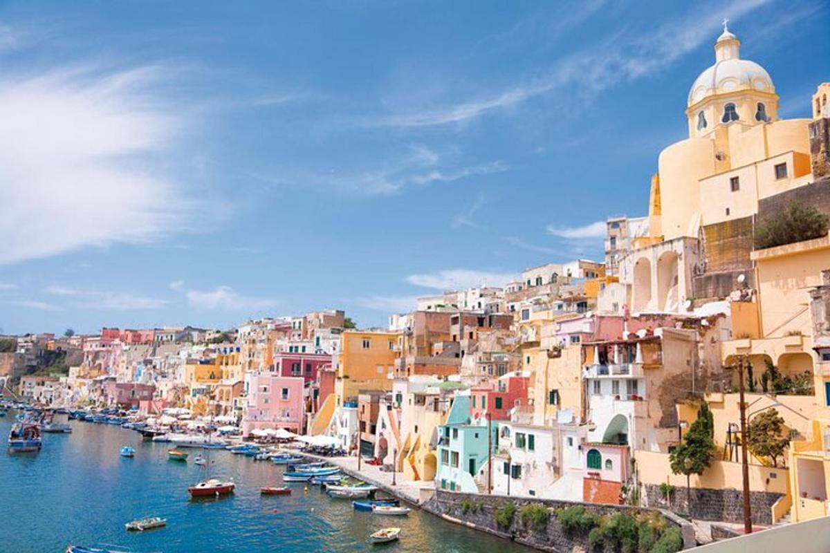 a view of a city with boats in the water