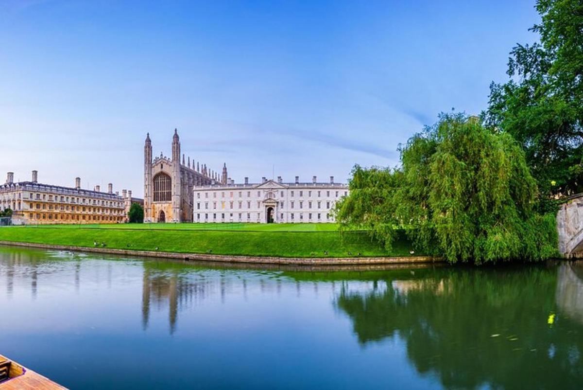 a large building next to a body of water