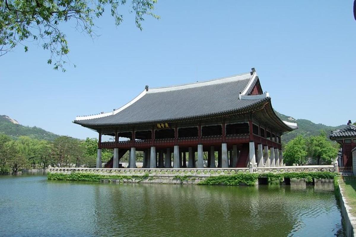 a large building next to a body of water