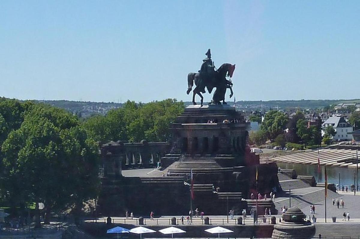 a statue of a man on a horse in a city
