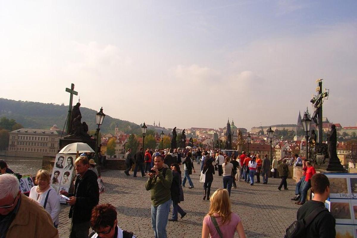 una gran multitud de gent passejant per una ciutat