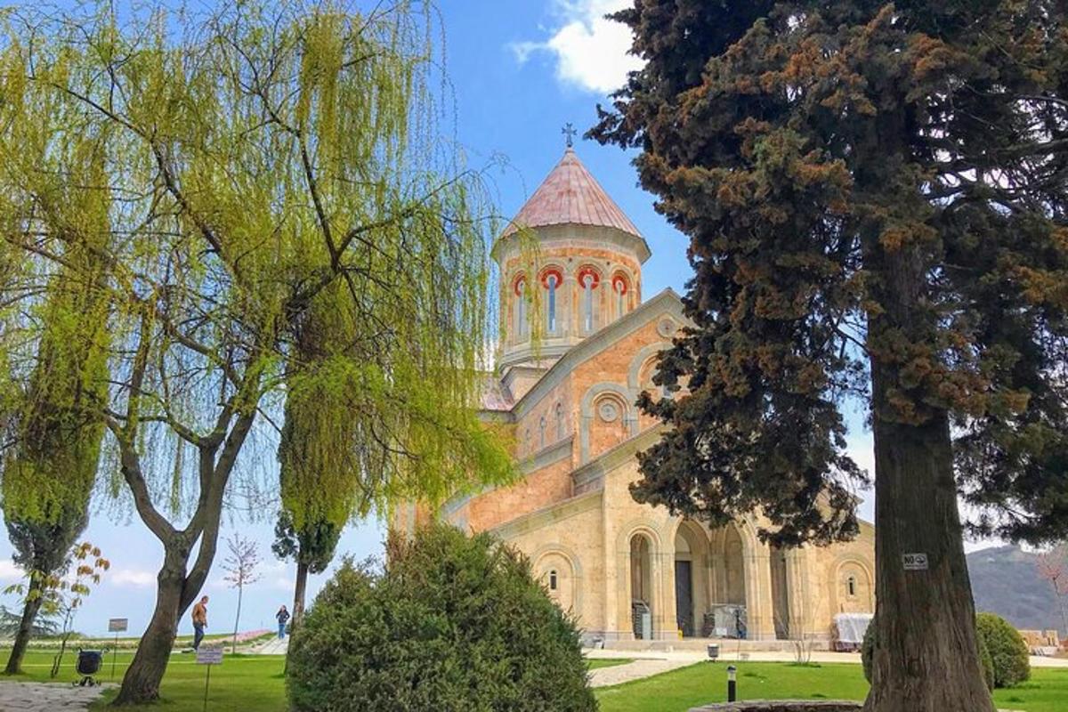 велика церква з вежею в парку