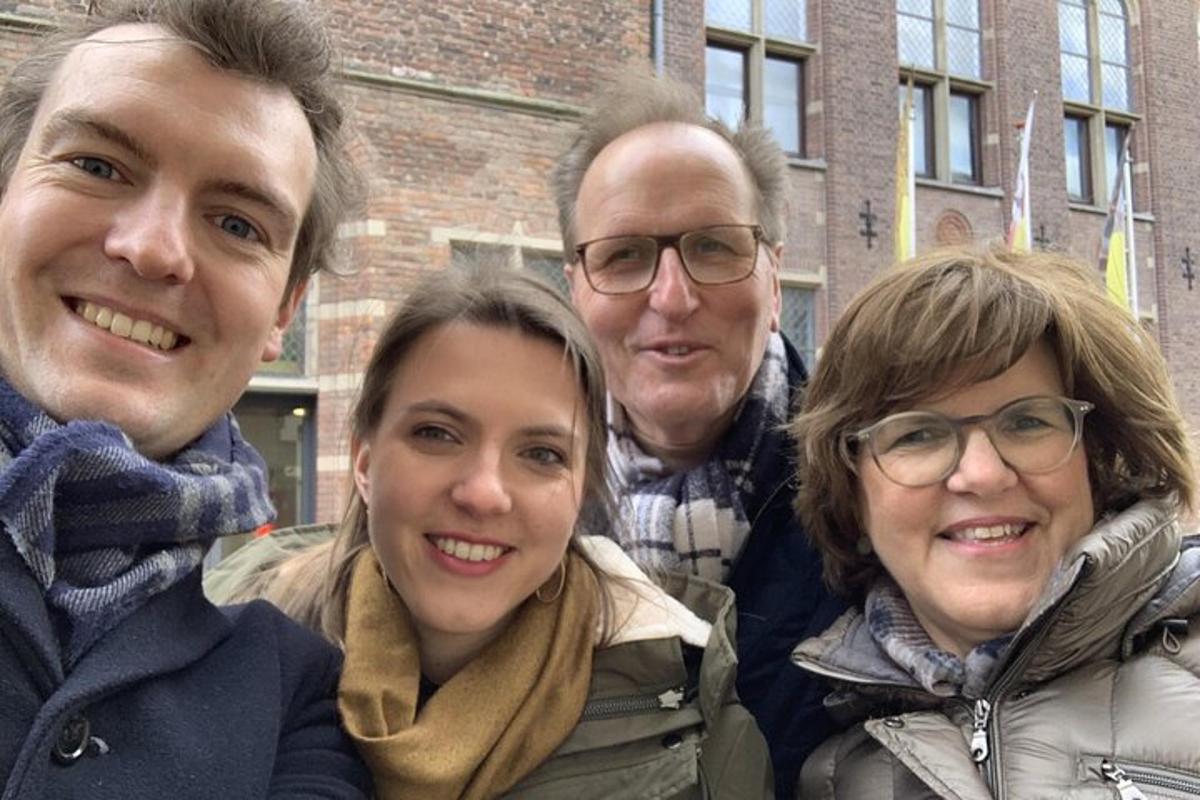 a group of people posing for a picture