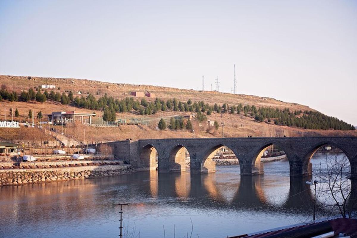 un ponte sopra un fiume con molti archi