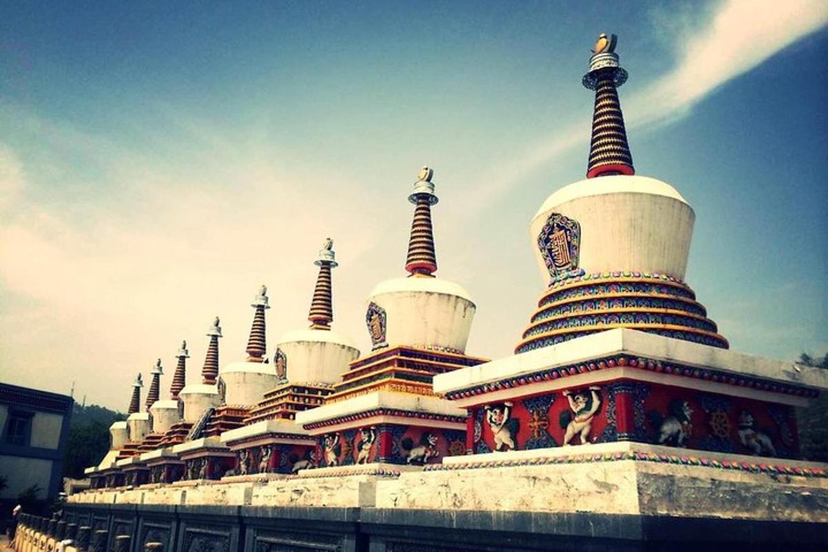 a building with many domes on top of it
