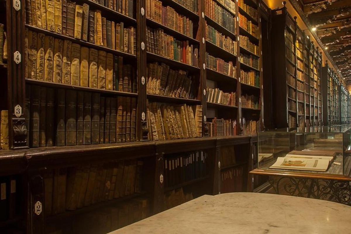 a library filled with lots of books on shelves