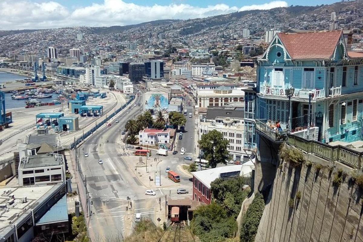an aerial view of a city with a street