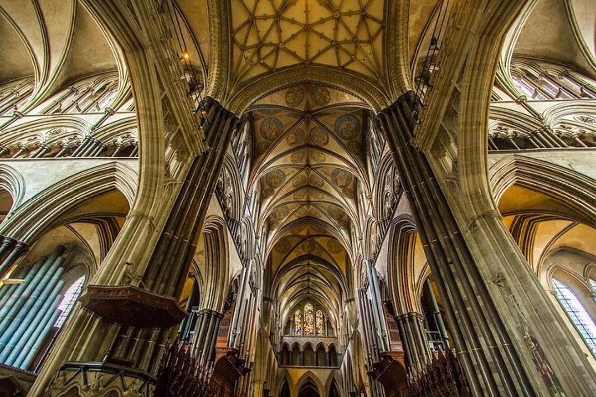an image of a cathedral with the vaulted ceilings