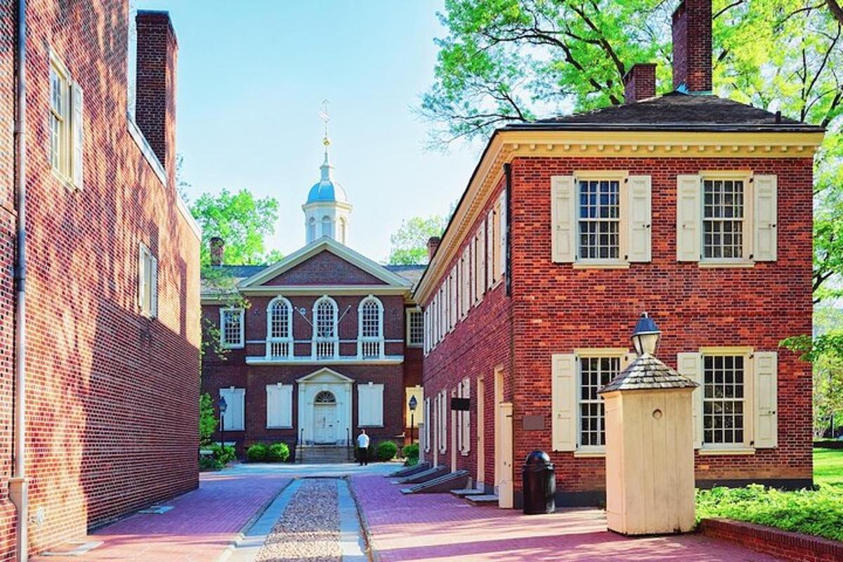 a red brick building with a tower on top of it
