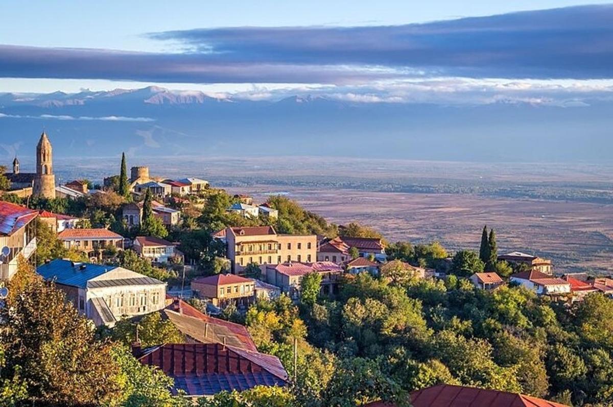 un orășel pe vârful unui munte