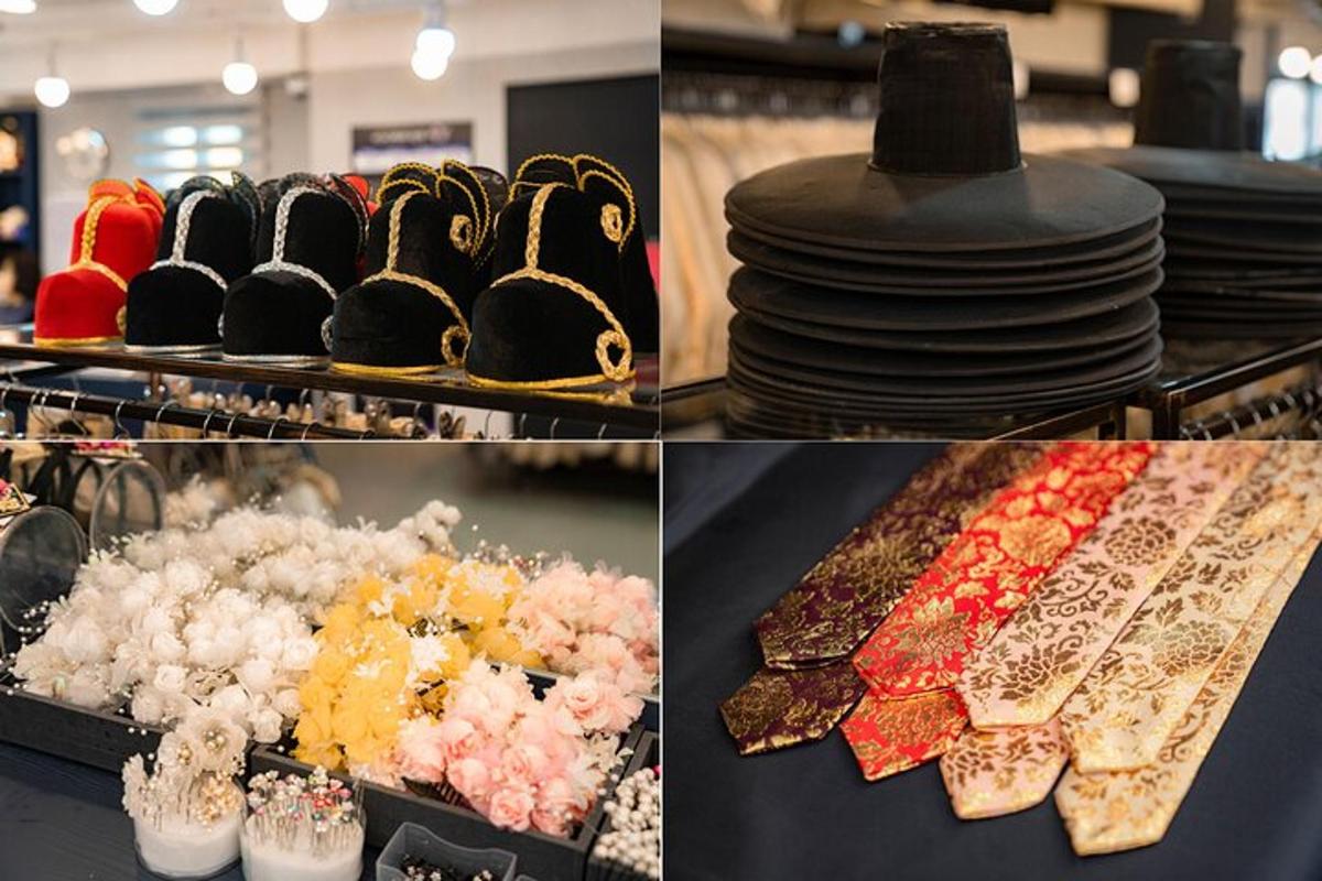 three pictures of a buffet with cakes and desserts