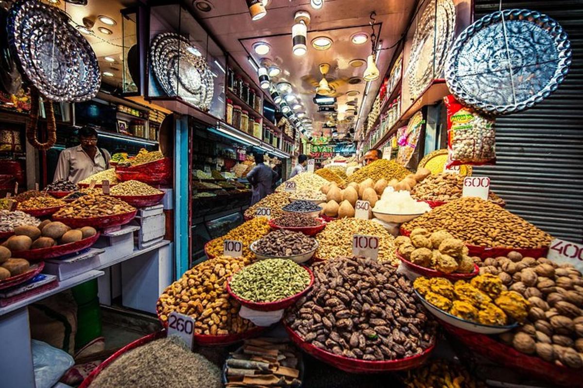 a market filled with lots of different types of food