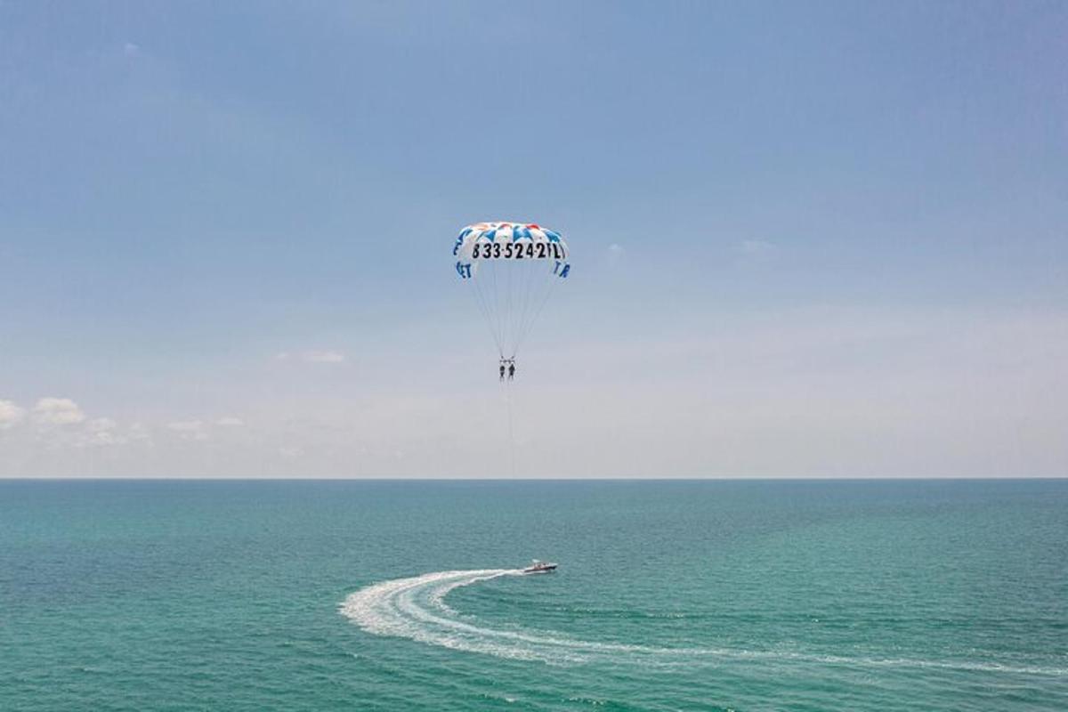 flugdreki sem flýgur á himninum yfir hafinu