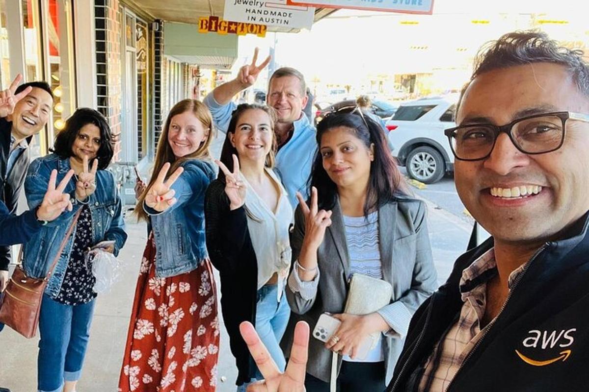 a group of people posing for a picture